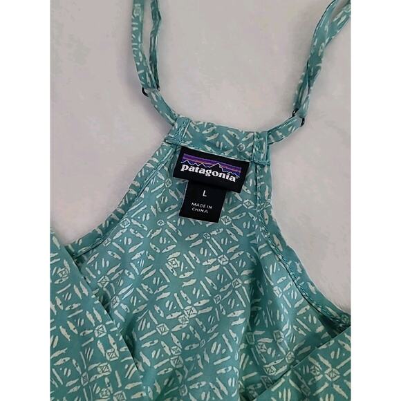 Patagonia Lost Wildflower Sunburst Crux Midi Dress L Green - Picture 5 of 12